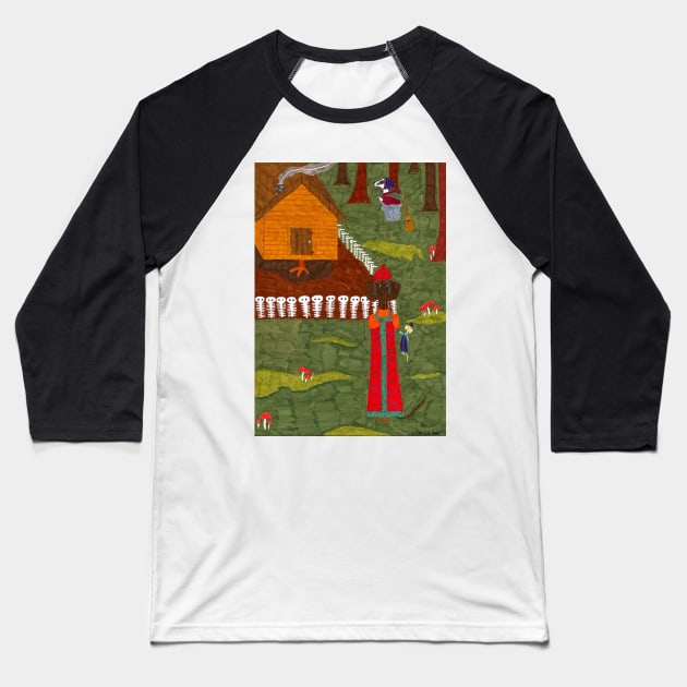 Vasilisa the Beautiful Baseball T-Shirt by DebiCady